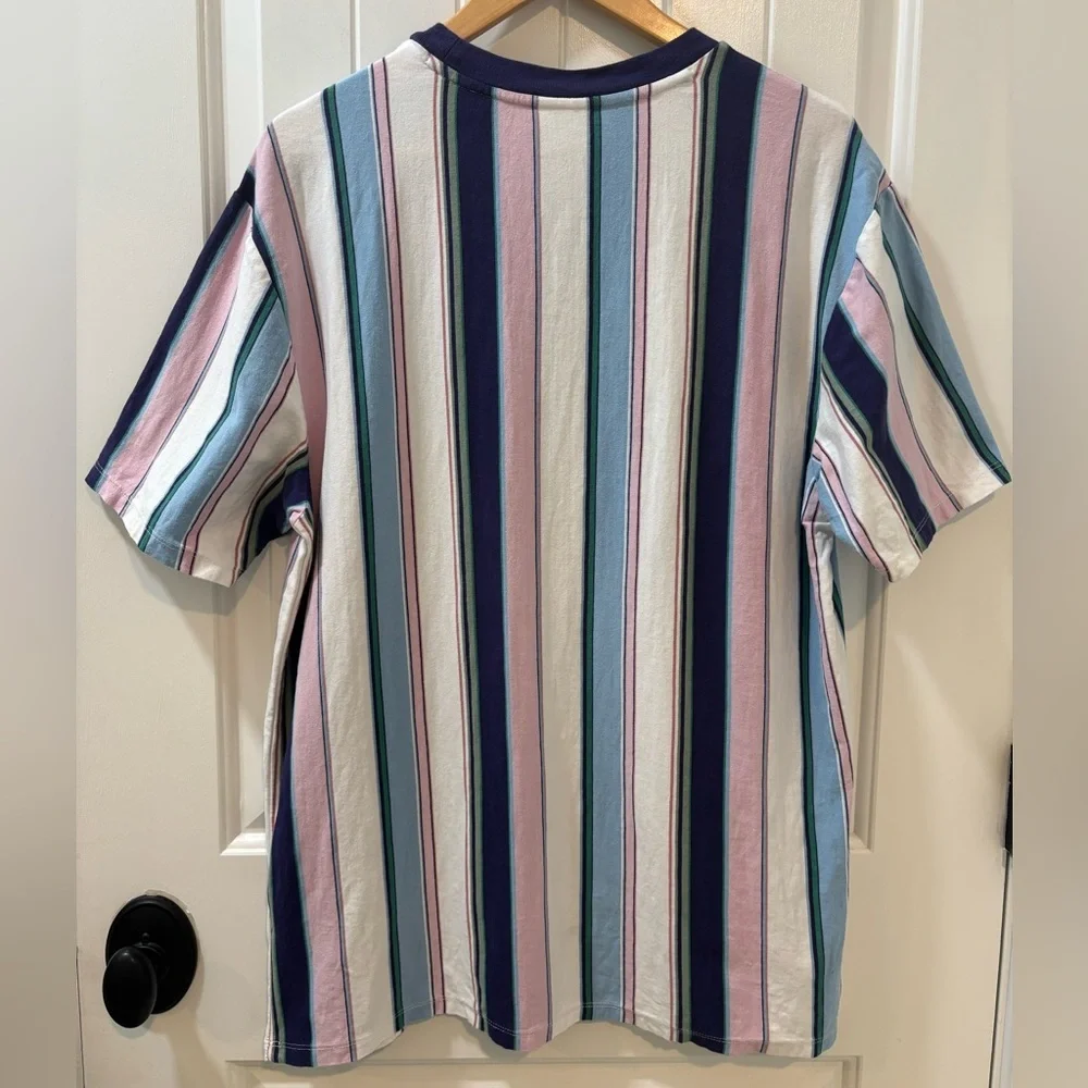 Guess Striped Retro Tee Pastel 40th Anniversary Size Medium - Picture 4 of 8
